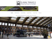 Tablet Screenshot of eurailtravels.com